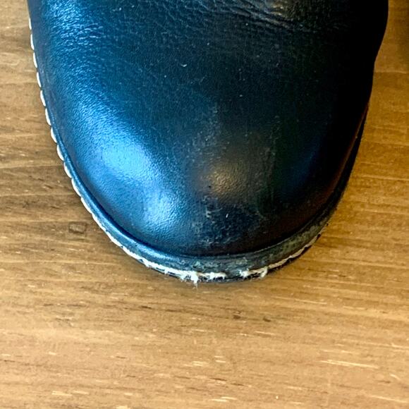 Sofft Clogs Mules Women's 10 Black Leather Slip-On Heel Embossed Casual - Picture 6 of 16